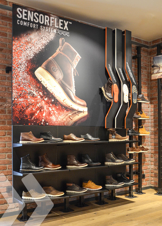 Marketing Display for Timberland Shoes